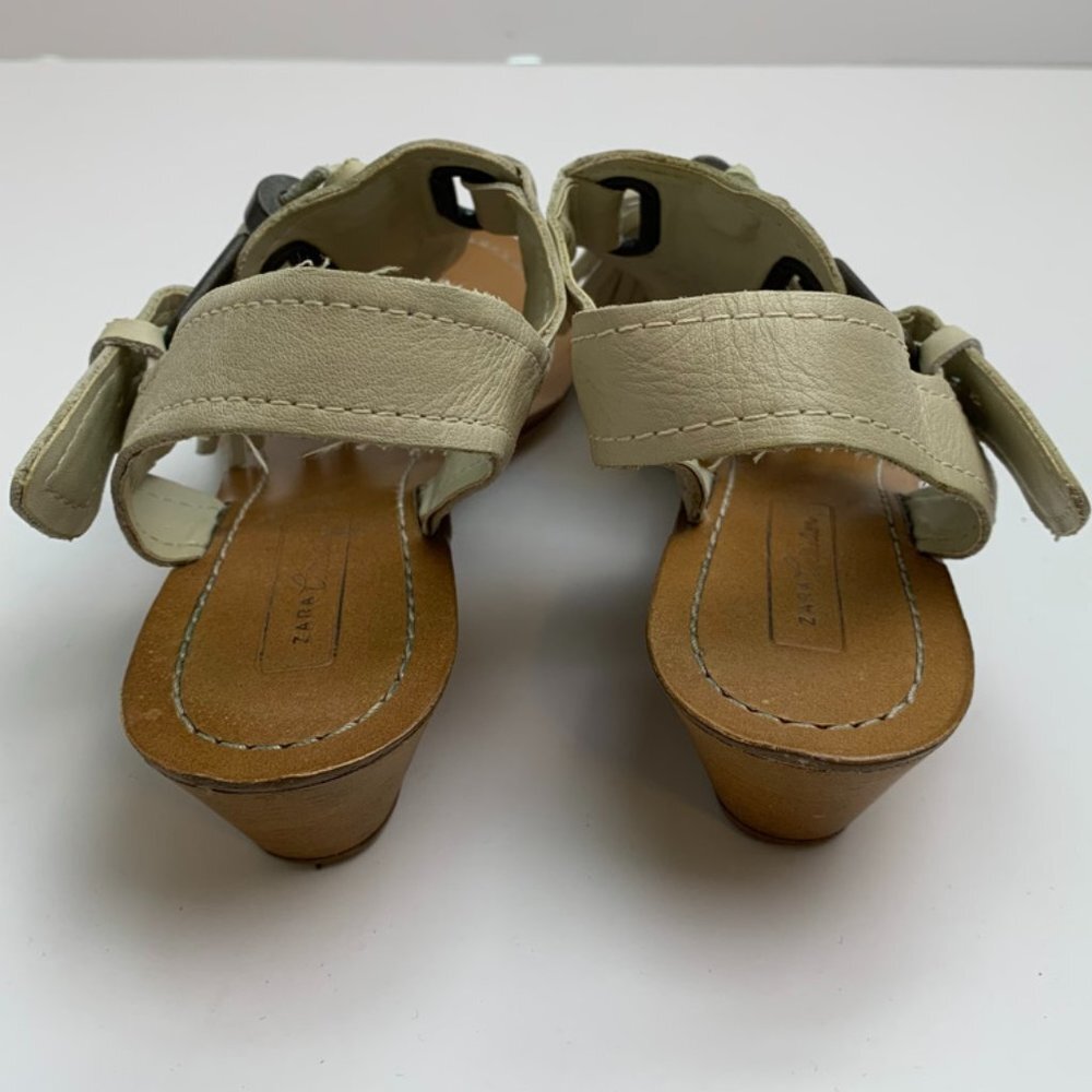 Zara Collection Cream Boho Sandals With Tassels - Picture 2 of 8